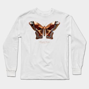 Moth - Giant Silk Moth, Rhescyntis Hercules or Arsenura Sylla Long Sleeve T-Shirt